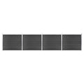 VidaXL Schuttingpanelenset 699x146 cm HKC grijs