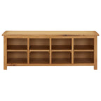 Vidaxl schoenenrek 114x37x45 cm massief eikenhout