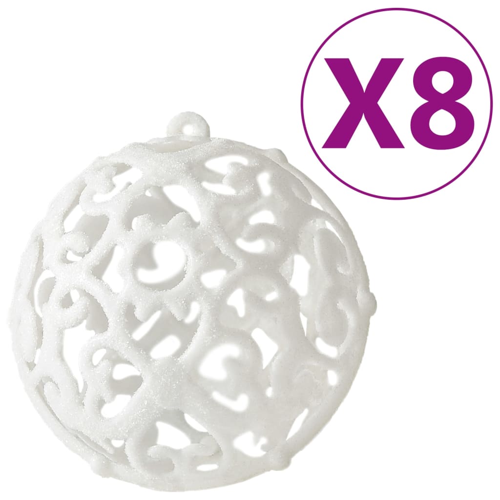 Vidaxl 100-delige kerstballenset wit