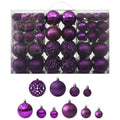 Vidaxl 100-delige kerstballenset paars