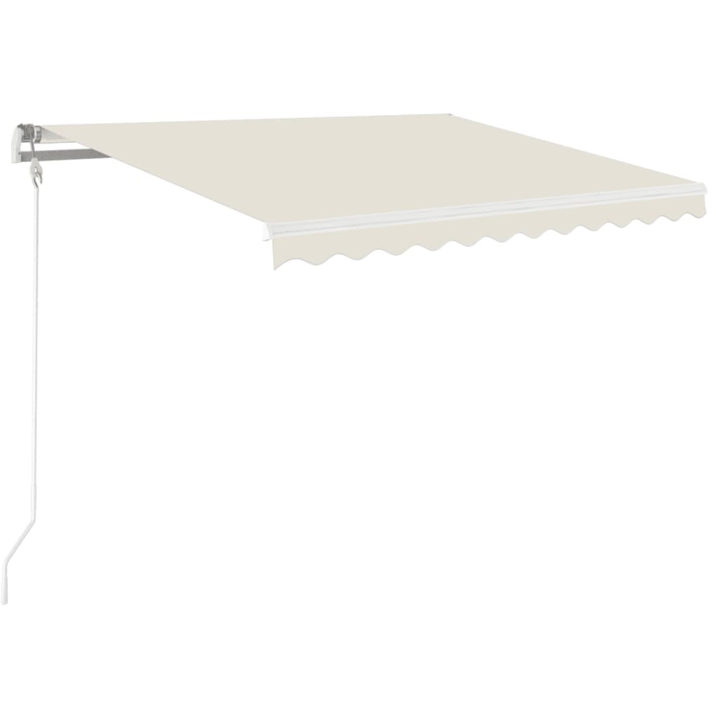 Vidaxl luifel automatisch uittrekbaar 350x250 cm crèmekleurig
