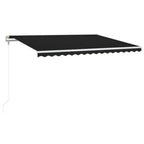 VidaXL Luifel automatisch met LED en windsensor 400x300 cm antraciet