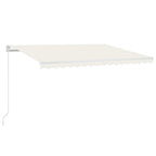 VidaXL Luifel automatisch uittrekbaar 450x300 cm crèmekleurig