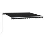 VidaXL Luifel automatisch met LED en windsensor 450x300 cm antraciet