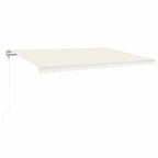 VidaXL Luifel automatisch uittrekbaar 500x300 cm crèmekleurig