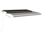 VidaXL Luifel automatisch uittrekbaar 450x350 cm antracietkleurig