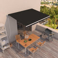 VidaXL Luifel automatisch uittrekbaar 450x350 cm antracietkleurig