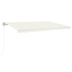 VidaXL Luifel automatisch uittrekbaar 500x350 cm crèmekleurig