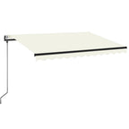 VidaXL Luifel automatisch uittrekbaar 350x250 cm crèmekleurig