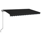 VidaXL Luifel automatisch uittrekbaar 400x350 cm antracietkleurig