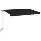 VidaXL Luifel automatisch met LED en windsensor 400x350 cm antraciet