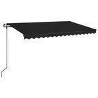 VidaXL Luifel automatisch uittrekbaar 450x350 cm antracietkleurig