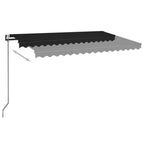 VidaXL Luifel automatisch met LED en windsensor 450x350 cm antraciet