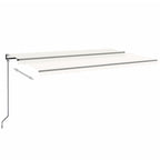 VidaXL Luifel automatisch uittrekbaar 500x350 cm crèmekleurig