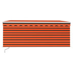VidaXL Luifel handmatig uittrekbaar rolgordijn 3x2,5 m oranje en bruin