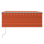 VidaXL Luifel automatisch uittrekbaar met rolgordijn 3x2,5 m oranje