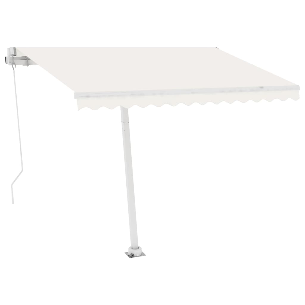 VidaXL Luifel vrijstaand automatisch 300x250 cm crèmekleurig