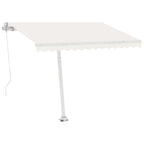VidaXL Luifel vrijstaand automatisch 300x250 cm crèmekleurig