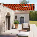 VidaXL Luifel vrijstaand automatisch 300x250 cm oranje en bruin