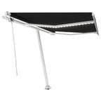 VidaXL Luifel automatisch met LED en windsensor 300x250 cm antraciet