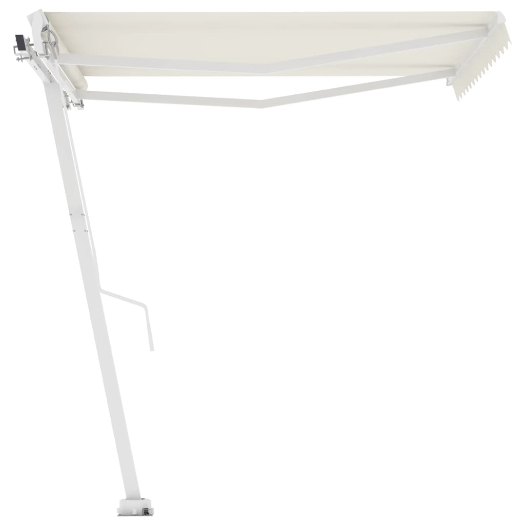 VidaXL Luifel vrijstaand automatisch 350x250 cm crèmekleurig