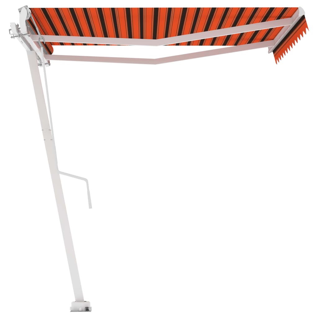 VidaXL Luifel vrijstaand automatisch 350x250 cm oranje en bruin