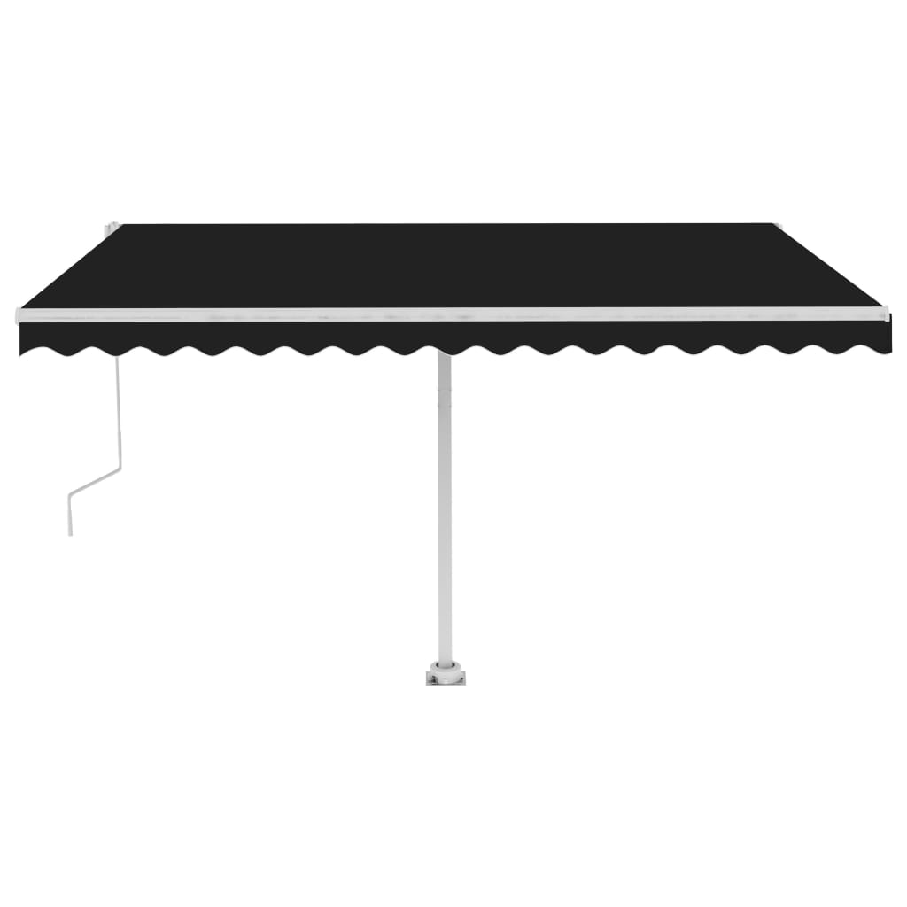 VidaXL Luifel vrijstaand automatisch 450x350 cm antracietkleurig