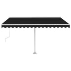 VidaXL Luifel vrijstaand automatisch 450x350 cm antracietkleurig