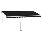 VidaXL Luifel automatisch met LED en windsensor 500x350 cm antraciet
