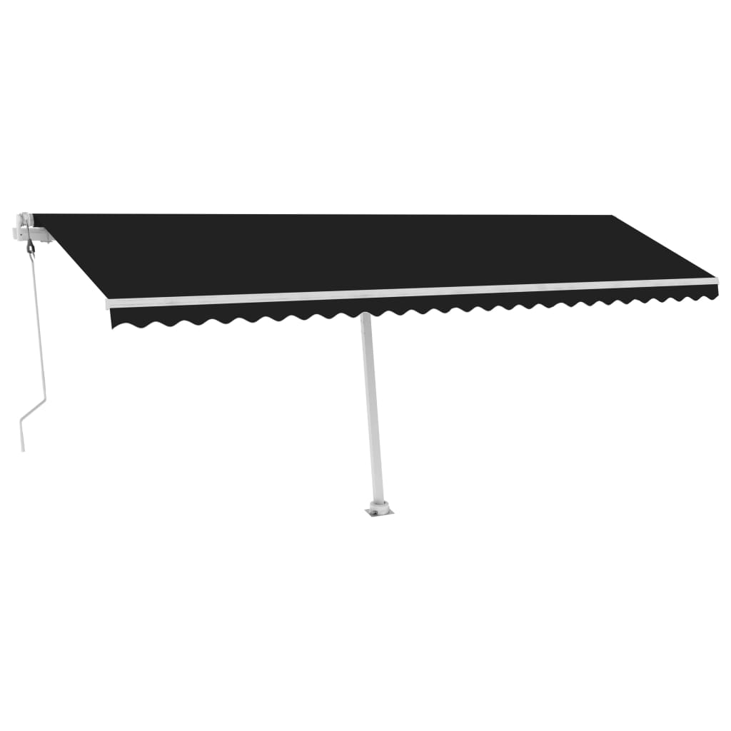 VidaXL Luifel vrijstaand automatisch 600x350 cm antracietkleurig