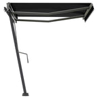 VidaXL Luifel vrijstaand handmatig uittrekbaar 300x250 cm antraciet