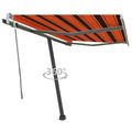 VidaXL Luifel vrijstaand handmatig uittrekbaar 300x250 cm oranje bruin