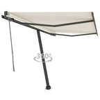 VidaXL Luifel vrijstaand automatisch 300x250 cm crèmekleurig