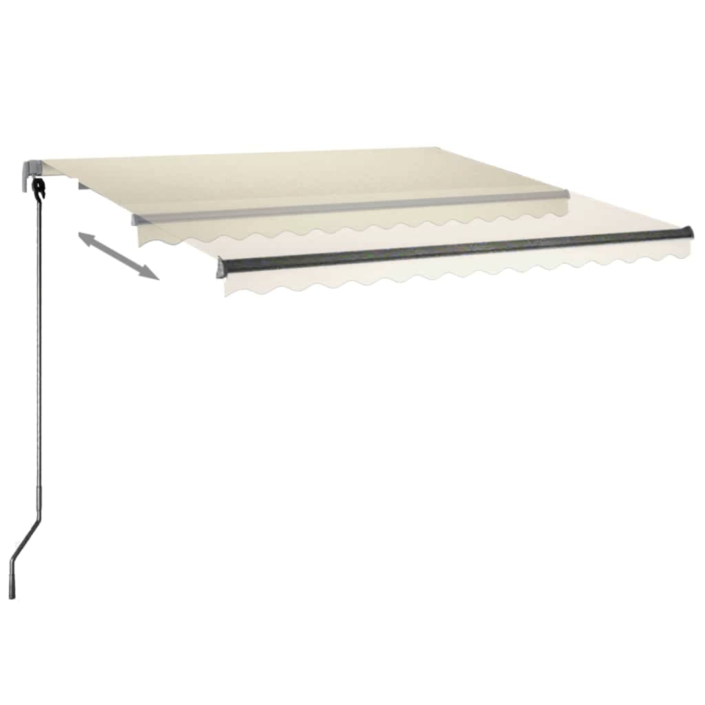 VidaXL Luifel vrijstaand automatisch 300x250 cm crèmekleurig