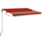 VidaXL Luifel vrijstaand automatisch 300x250 cm oranje en bruin