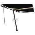 VidaXL Luifel automatisch met LED en windsensor 300x250 cm antraciet