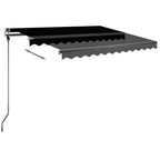 VidaXL Luifel vrijstaand handmatig uittrekbaar 350x250 cm antraciet