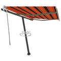 VidaXL Luifel vrijstaand handmatig uittrekbaar 350x250 cm oranje bruin