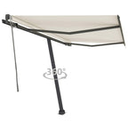 VidaXL Luifel vrijstaand automatisch 350x250 cm crèmekleurig