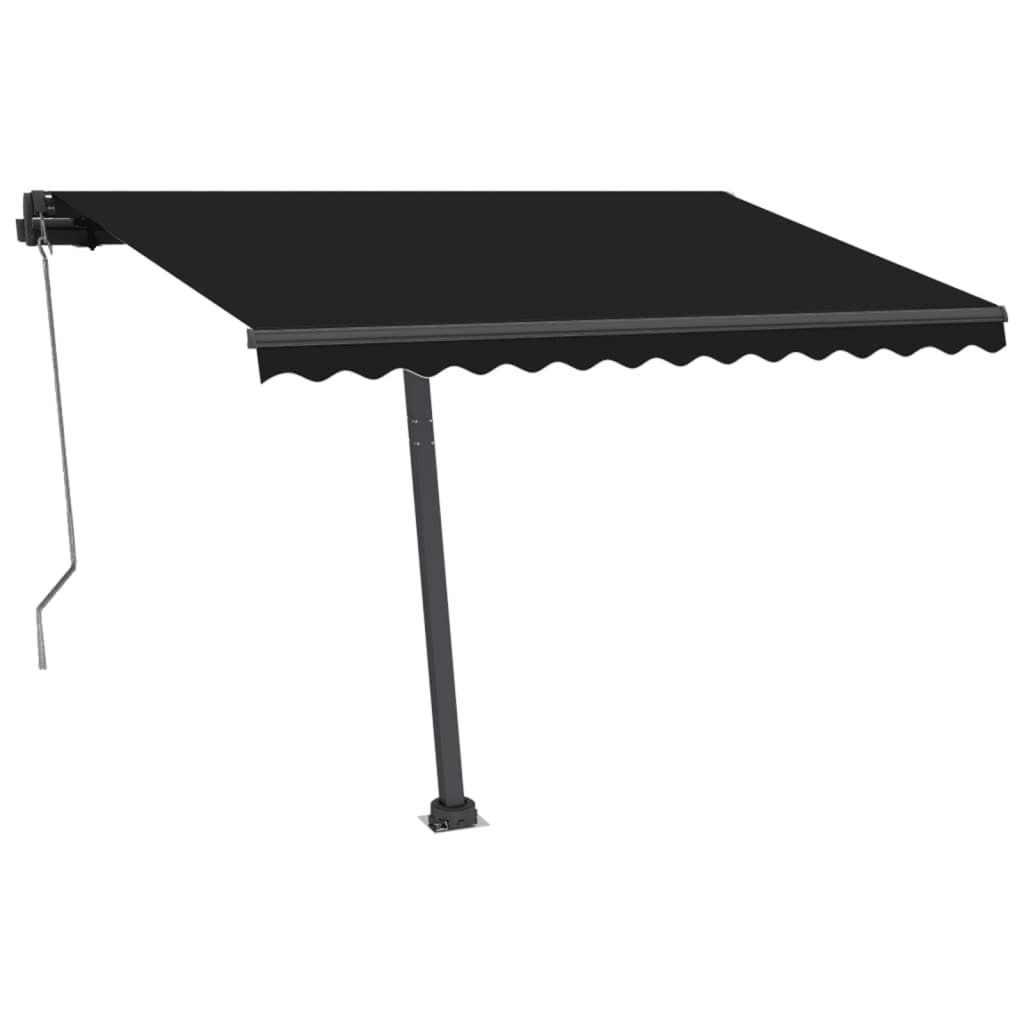 VidaXL Luifel automatisch met LED en windsensor 350x250 cm antraciet