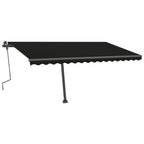 VidaXL Luifel vrijstaand handmatig uittrekbaar 400x300 cm antraciet