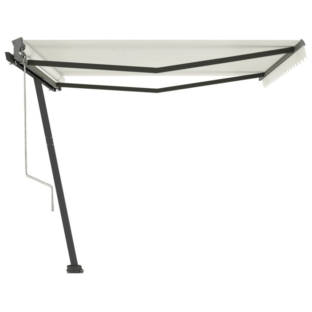 VidaXL Luifel vrijstaand automatisch 400x300 cm crèmekleurig