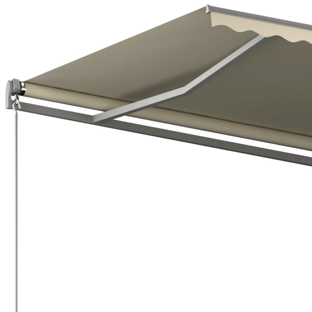 VidaXL Luifel vrijstaand automatisch 400x300 cm crèmekleurig