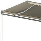 VidaXL Luifel vrijstaand automatisch 400x300 cm crèmekleurig