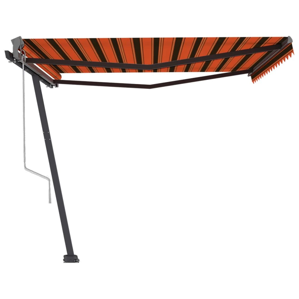 VidaXL Luifel vrijstaand automatisch 400x300 cm oranje en bruin