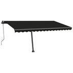 VidaXL Luifel automatisch met LED en windsensor 400x300 cm antraciet