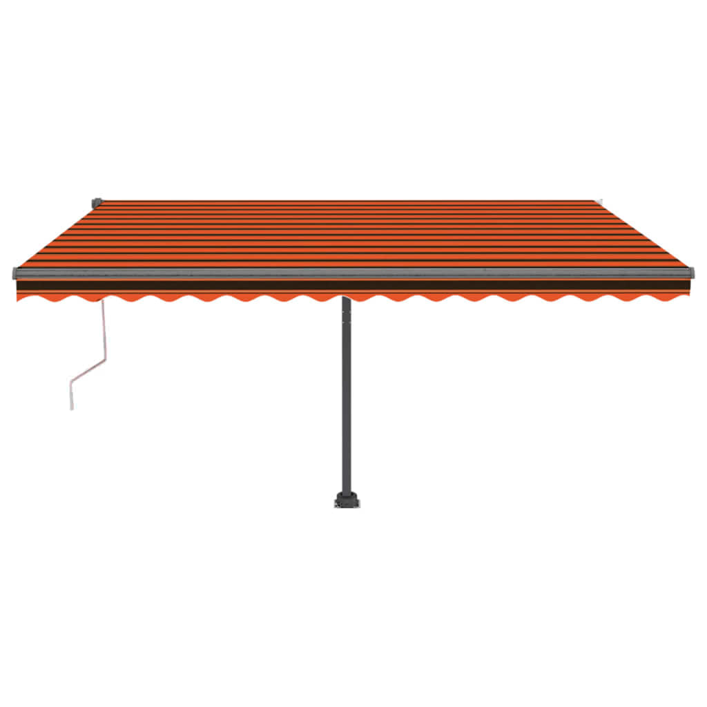 VidaXL Luifel vrijstaand automatisch 450x300 cm oranje en bruin