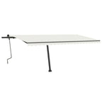 VidaXL Luifel vrijstaand handmatig uittrekbaar 500x300 cm crèmekleurig