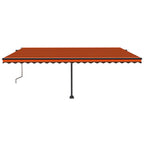 VidaXL Luifel vrijstaand automatisch 500x300 cm oranje en bruin