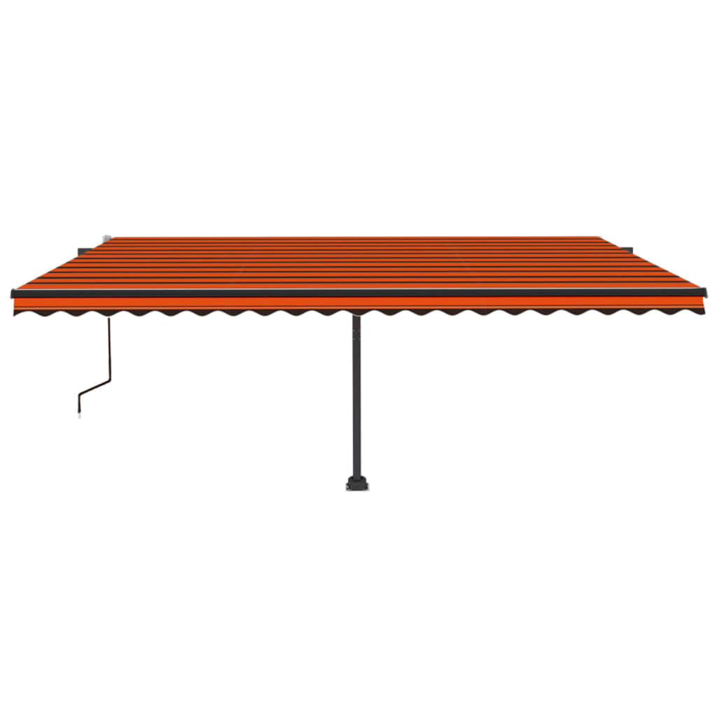 VidaXL Luifel vrijstaand automatisch 500x300 cm oranje en bruin